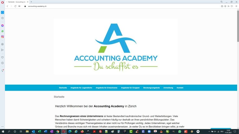 Homepage Accounting Academy Zürich