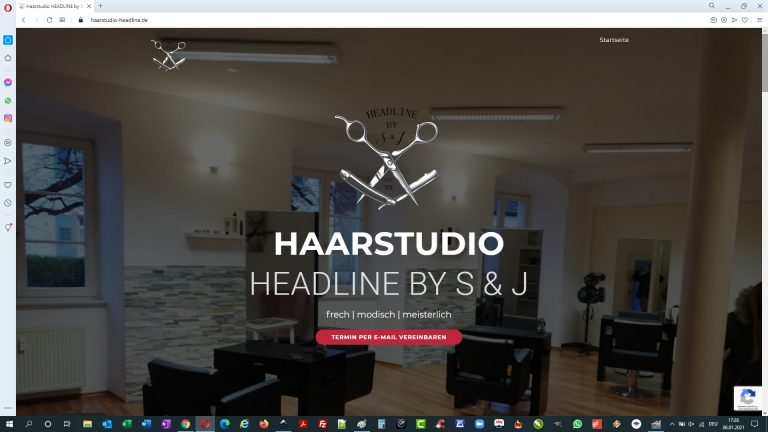 Homepage Haarstudio Headline