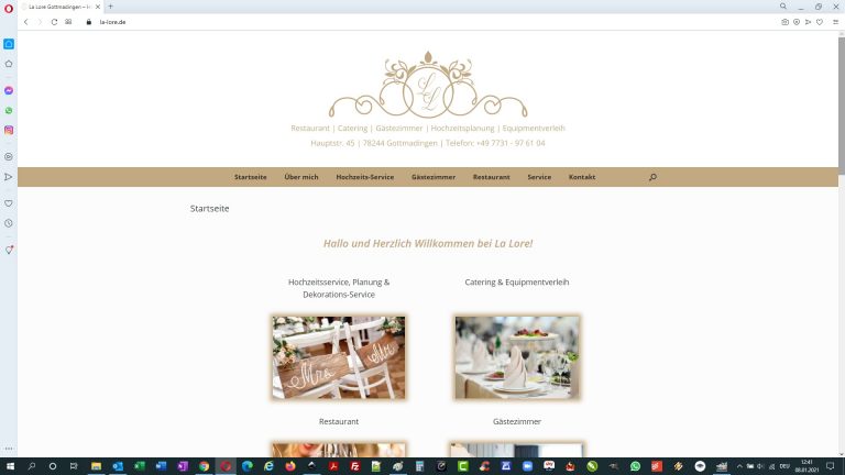 Homepage Hochzeitsagentur La Lore Gottmadingen