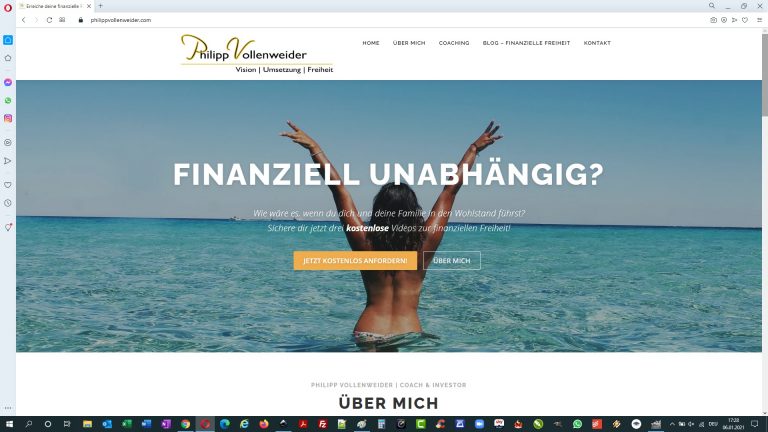 Homepage Philipp Vollenweider