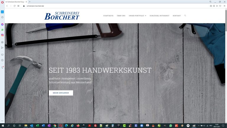 Homepage Schreinerei Borchert Singen